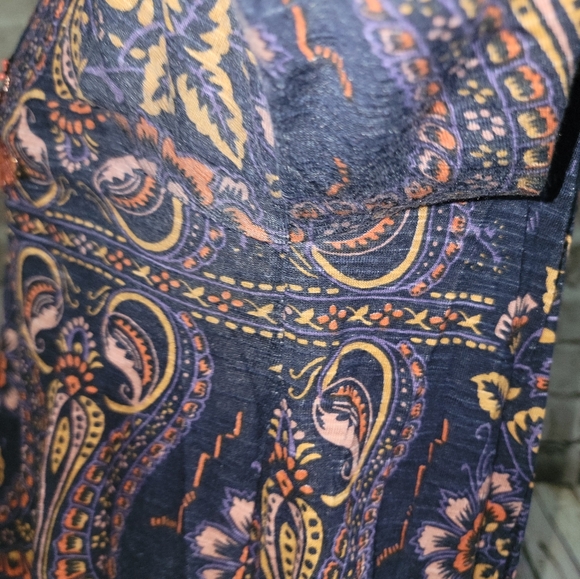 Anthropologie Meadow Rue Top Size M Multicolor Paisley - Picture 7 of 11